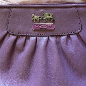 Violet Coach Clutch